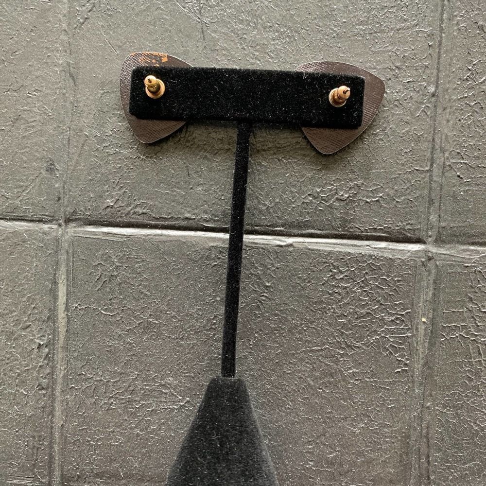 Pierced Multicolor Geometric Pattern Earrings, In… - image 3